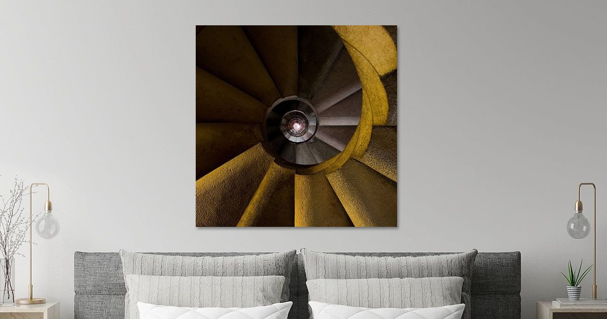 Escalier de la Sagrada Família par l'artiste Michiel Mos